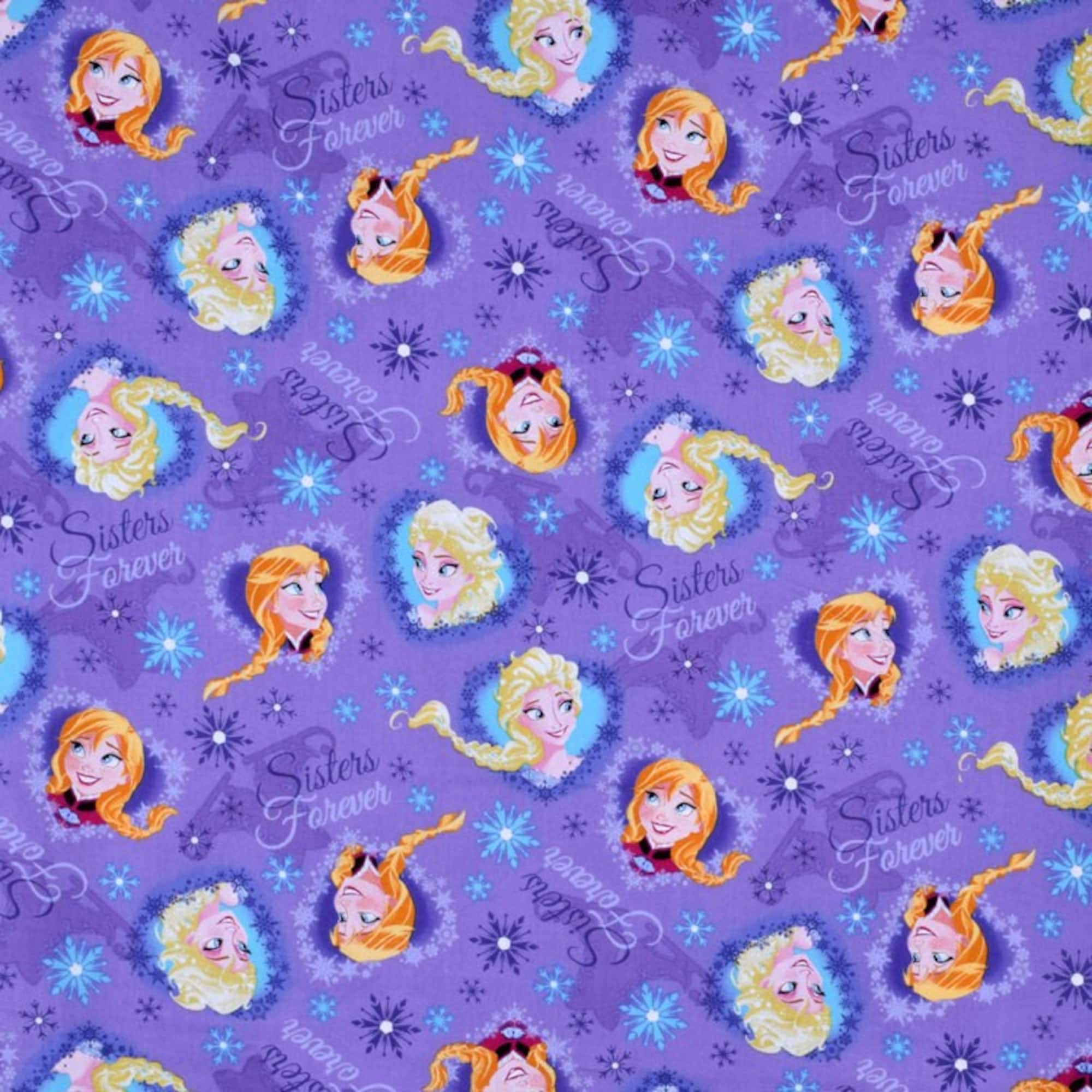 Disney Frozen Sisters Ice Skating Heart Framed